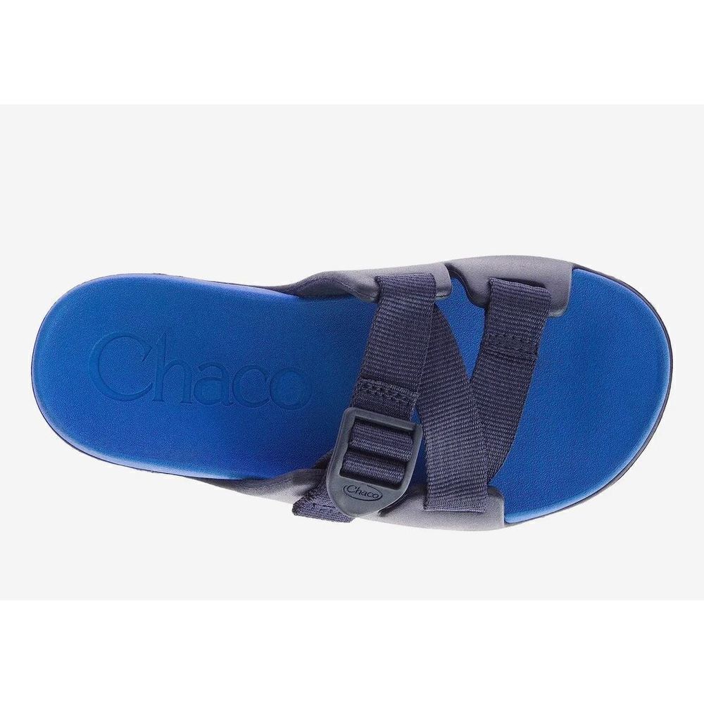 Chaco Childrens‎ Chillos Sandal Slide Blue Size 2 Youth Unisex New